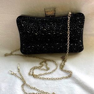 Glitter Rhinestone Sparkling Clutch Purse Fashion Bling Handbag For Party
